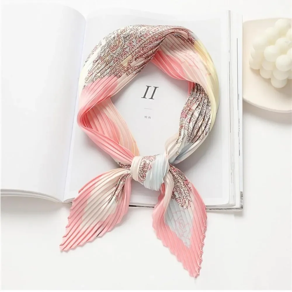 Pleated Punk Floral Scarf